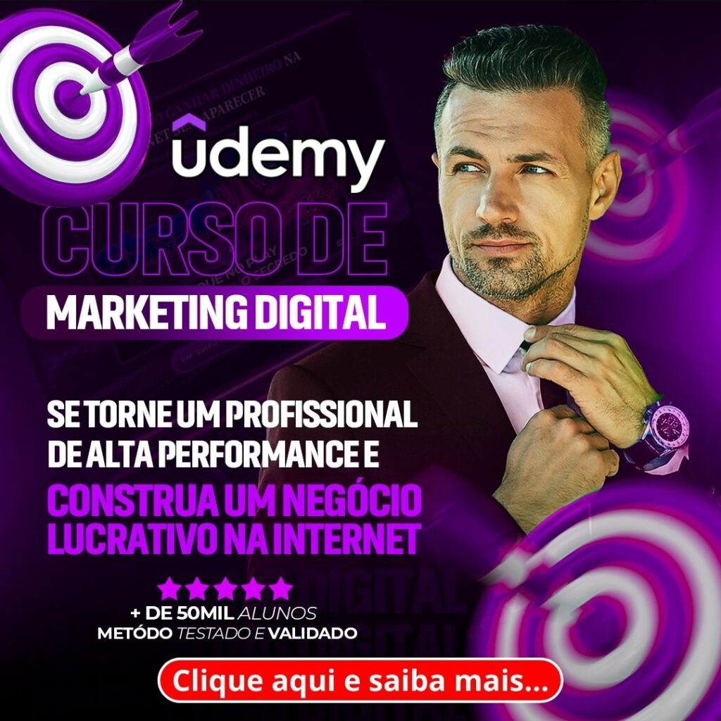 Udemy: Curso de Marketing Digital Completo do Básico ao Avançado