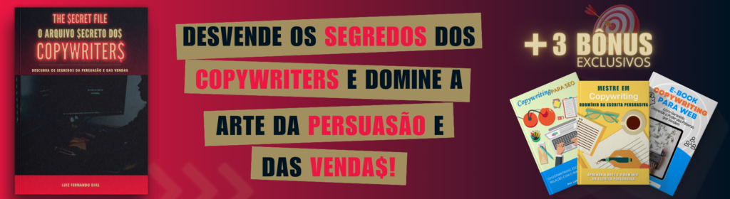 Copywriting: Ebook The Secret File - Torne-se um mestre na persuasão e nas vendas